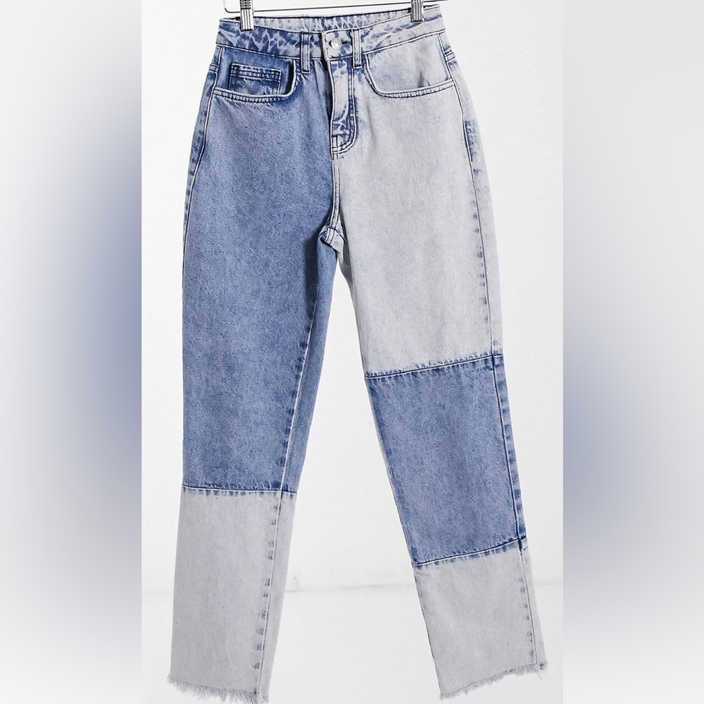 Patchwork Mom Jeans